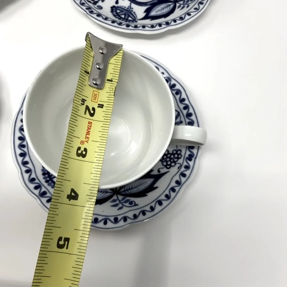 Rosella Onion Pattern set‎ of 6 cups and saucers